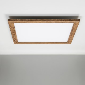 Eglo - LED RGBW dimmbares Aufbaumodul SALOBRENA-C WOOD LED/30,5W/230V 2700-6500K 64x64 cm braun + Fernbedienung