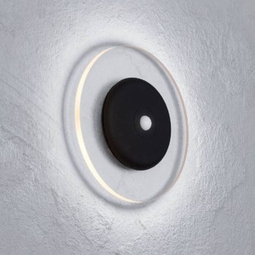 Eglo - LED RGBW Wandleuchte, dimmbar und wiederaufladbar, mit Bewegungs- und Dämmerungssensor, LED/5V 2000 mAh, schwarz + Fernbedienung