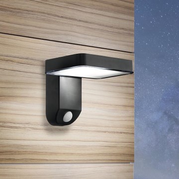 Eglo - LED Solar Wandleuchte mit Sensor LED/4,5W/3,7V 2200 mAh IP44