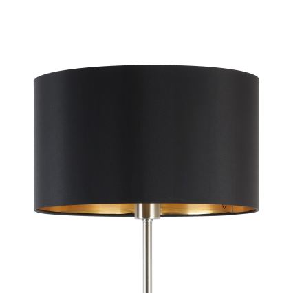 Eglo - LED Stehleuchte TUNJA 1xE27/60W/230V mattchrom/schwarz