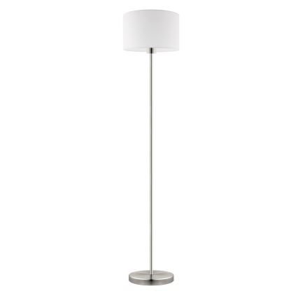 Eglo - LED Stehleuchte TUNJA 1xE27/60W/230V mattchrom/weiß
