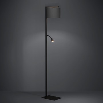 Eglo - LED-Stehleuchte 1xE27/40W/230V + LED/3,8W 3000K schwarz