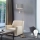 Eglo - LED-Stehleuchte TUNJA 1xE27/60W/230V + LED/2,1W d 38 cm matt Chrom/grau