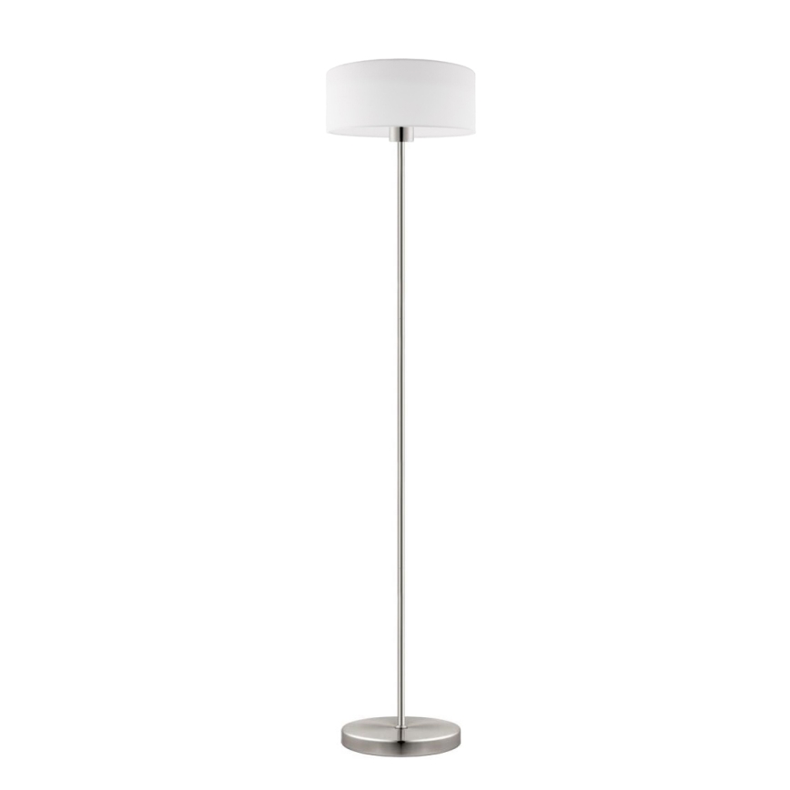 Eglo - LED-Stehleuchte TUNJA 1xE27/60W/230V matt Chrom/weiß