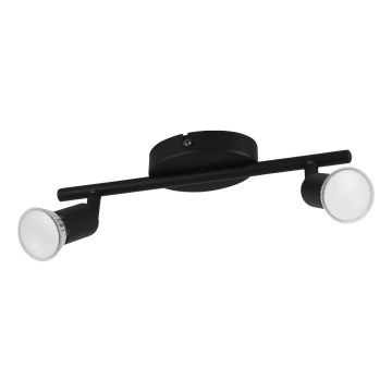 Eglo - LED-Strahler 2xGU10/2,8W/230V 3000K schwarz