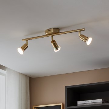 Eglo - LED-Strahler 3xGU10/2,8W/230V 3000K golden