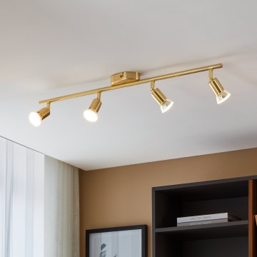 Eglo - LED-Strahler 4xGU10/2,8W/230V 3000K golden