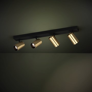 Eglo - LED-Strahler 4xGU10/4,5W/230V 3000K schwarz/golden