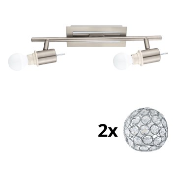 Eglo - LED-Strahler MY CHOICE 2xE14/4W/230V matt Chrom