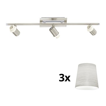 Eglo - LED-Strahler MY CHOICE 3xE14/40W/230V matt Chrom/cremefarben