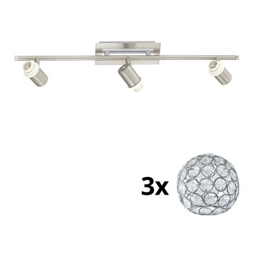 Eglo - LED-Strahler MY CHOICE 3xE14/40W/230V matt Chrom