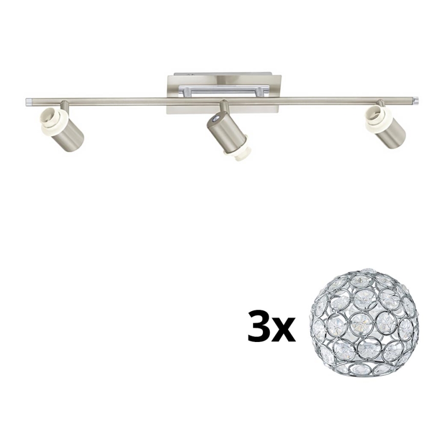 Eglo - LED-Strahler MY CHOICE 3xE14/40W/230V matt Chrom
