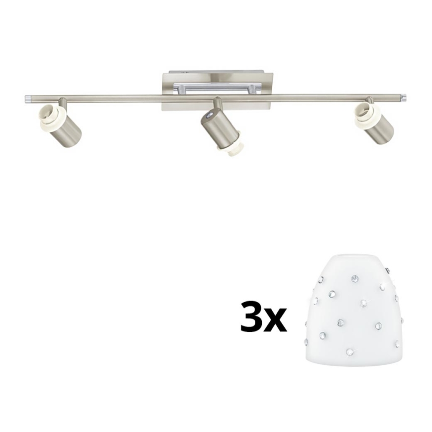 Eglo - LED-Strahler MY CHOICE 3xE14/40W/230V matt Chrom/weiß