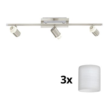 Eglo - LED-Strahler MY CHOICE 3xE14/40W/230V matt Chrom/weiß