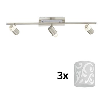 Eglo - LED-Strahler MY CHOICE 3xE14/40W/230V matt Chrom/weiß