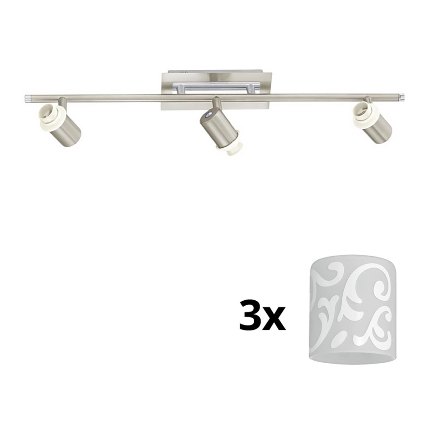 Eglo - LED-Strahler MY CHOICE 3xE14/40W/230V matt Chrom/weiß