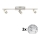 Eglo - LED-Strahler MY CHOICE 3xE14/40W/230V matt Chrom/weiß/schwarz