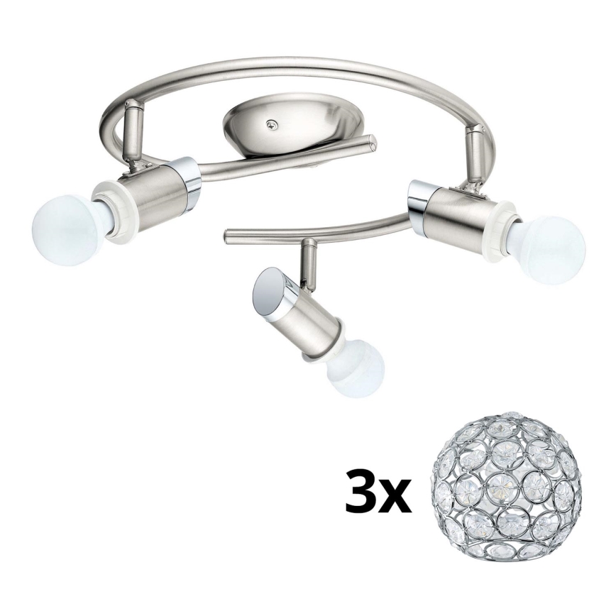 Eglo - LED-Strahler MY CHOICE 3xE14/4W/230V  matt Chrom