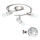 Eglo - LED-Strahler MY CHOICE 3xE14/4W/230V  matt Chrom/weiß/schwarz