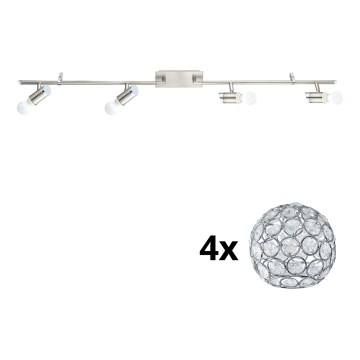 Eglo - LED-Strahler MY CHOICE 4xE14/4W/230V matt Chrom