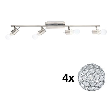 Eglo - LED-Strahler MY CHOICE 4xE14/4W/230V matt Chrom