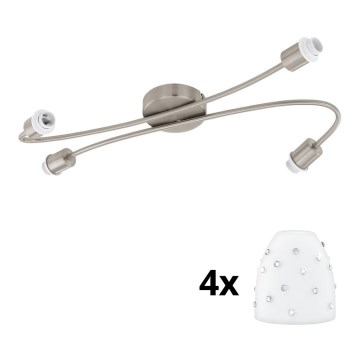 Eglo - LED-Strahler MY CHOICE 4xE14/4W/230V matt Chrom/weiß