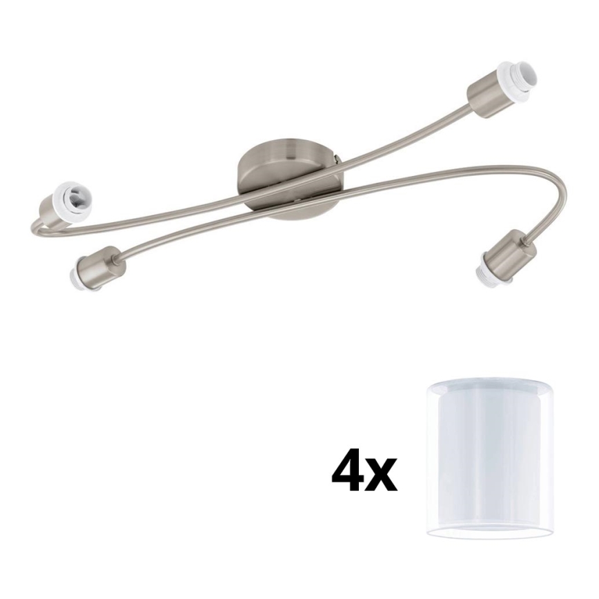 Eglo - LED-Strahler MY CHOICE 4xE14/4W/230V matt Chrom/weiß