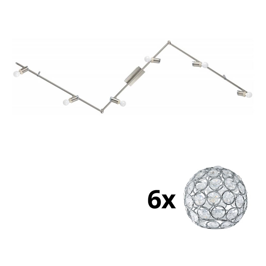 Eglo - LED-Strahler MY CHOICE 6xE14/4W/230V matt Chrom