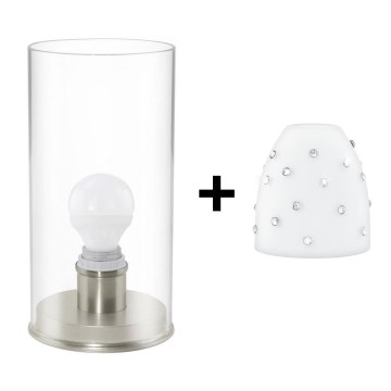 Eglo - LED Tischlampe MY CHOICE 1xE14/4W/230V weiß/mattchrom
