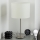 Eglo - LED Tischlampe TUNJA 1xE27/60W/230V 38,5 cm mattchrom/weiß