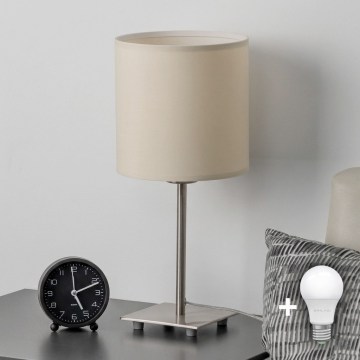 Eglo - LED Tischleuchte TUNJA 1xE27/60W/230V cremefarben