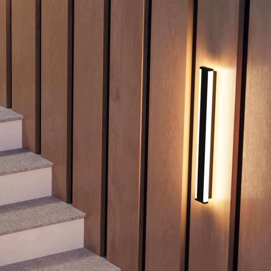 Eglo - LED-Wandleuchte für den Außenbereich 2xLED/7W/230V 3000K IP55 schwarz