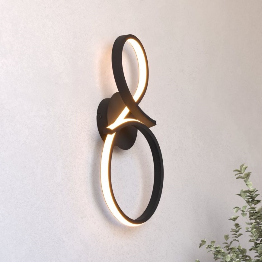 Eglo - LED-Wandleuchte LED/11,4W/230V 3000K schwarz