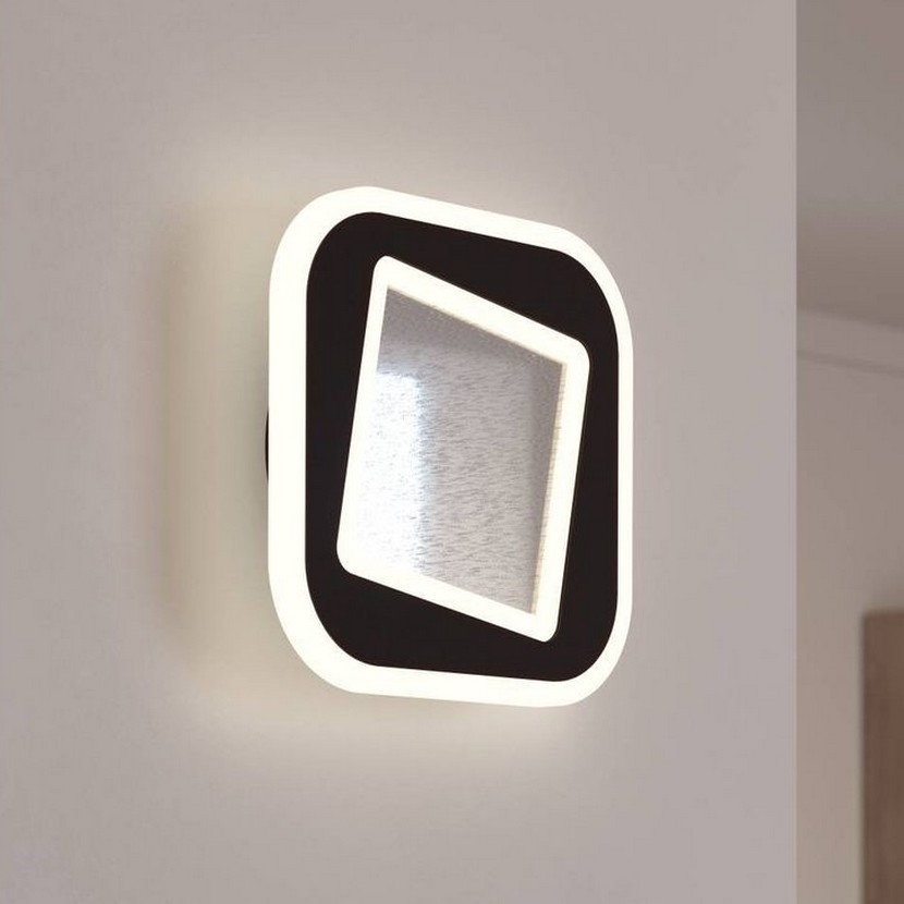 Eglo - LED-Wandleuchte LED/12W/230V 4000K schwarz