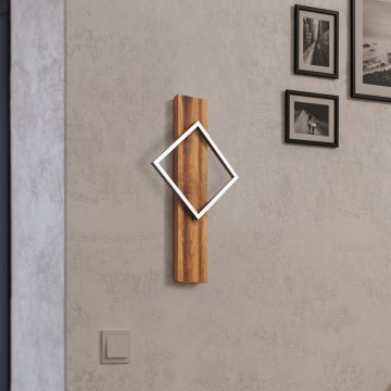 Eglo - LED-Wandleuchte LED/13W/230V schwarz/braun