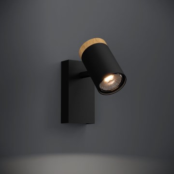 Eglo - LED-Wandstrahler 1xGU10/4,5W/230V 3000K schwarz/braun