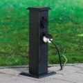 EGLO - Outdoor-Gartensäule mit Steckdosen SCHUKO IP44