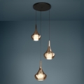 Eglo - Pendelleuchte an Kabel 3xE27/28W/230V kupferfarben