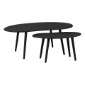 Eglo - SET 2x Beistelltisch schwarz