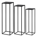 Eglo - SET 3x Blumenständer schwarz