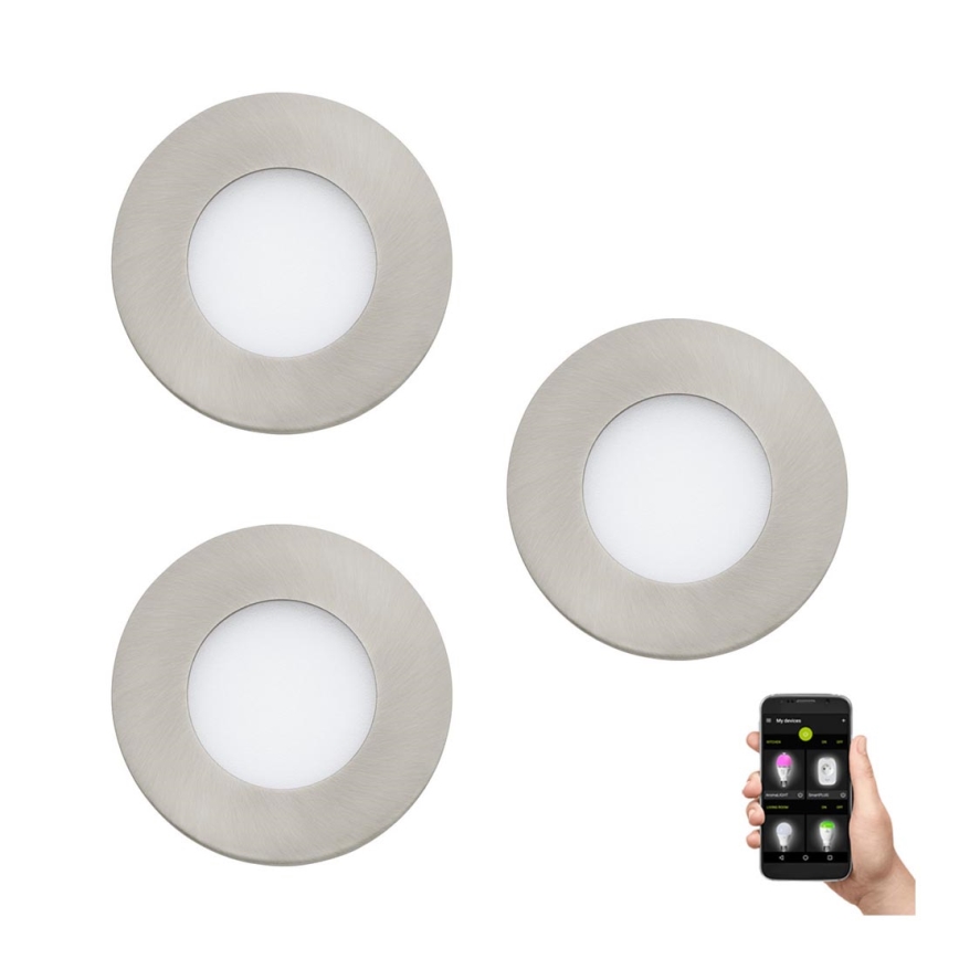 Eglo - SET 3x Dimmbare LED-Badezimmerleuchte FUEVA-Z  LED/2,8W/230V IP44