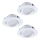 Eglo - SET 3x Dimmbare LED-Einbauleuchte PINEDA 1xLED/5,5W/230V