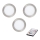 Eglo - SET 3x dimmbare LED Einbauleuchte TINUS LED/6W/230V + Fernbedienung