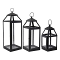 Eglo - SET 3x Laterne 56/41/25 cm schwarz