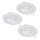 Eglo - SET 3x LED-Einbauleuchte 1xGU10/4W/230V weiß