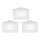 Eglo - Set 3x LED Einbauleuchte FUEVA 1 LED/2,7W/230V 8,5x8,5 cm