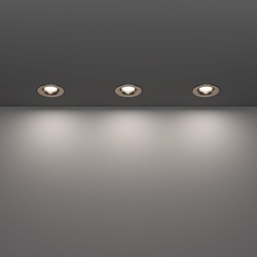 Eglo - SET 3x LED-Einbauleuchte für das Badezimmer LED/4,9W/230V 2700/4000/6500K Ø 8,8 cm IP65 mattchrom