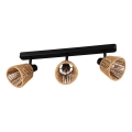 Eglo - Spotleuchte 3xE14/10W/230V schwarz/beige
