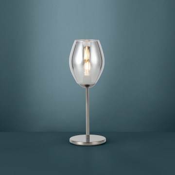 Eglo Stars of Light - Tischlampe 1xE27/60W/230V schwarz/rauchfarben