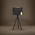 Eglo - Tischleuchte 1xE27/40W/230V schwarz/golden
